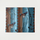 Southwest Kokopelli Music XL Tapestry Wandkleed (Voorkant (horizontaal))