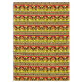 Southwest Kokopelli Pattern Yellow and Red Tafelkleed (Voorkant)