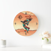 Southwest Kokopelli Round Wall klok (Huis)