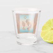 Southwest Kokopelli Shot Glass Glas (Achterkant)