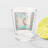 Southwest Kokopelli Shot Glass Glas (Achterkant)