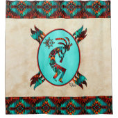 Southwest Kokopelli Shower Curtain Douchegordijn (Voorkant)