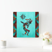 Southwest Kokopelli Square Wall klok (Huis)