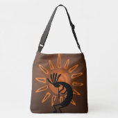 Southwest Kokopelli Sun Rustic A-O-P Cross Body Crossbody Tas (Achterkant)