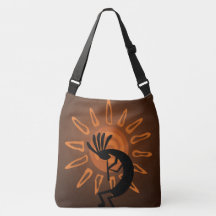 Southwest Kokopelli Sun Rustic A-O-P Cross Body