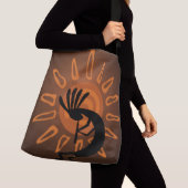 Southwest Kokopelli Sun Rustic A-O-P Cross Body Crossbody Tas (Dichtbij)