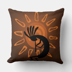 Southwest Kokopelli Sun Rustic Sierkussen