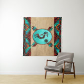 Southwest Kokopelli Tapestry Wandkleed (In Situ (horizontaal))