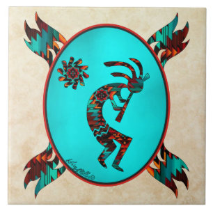 Southwest Kokopelli Tegeltje