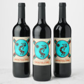 Southwest Kokopelli Wine Label Wijn Etiket (Flessen)