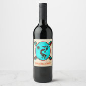 Southwest Kokopelli Wine Label Wijn Etiket (Voorkant)