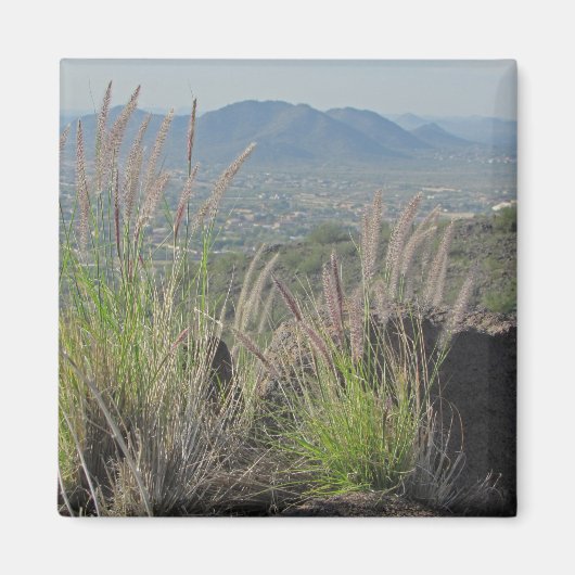 Southwest Landscape Foto Distant Mountains Magneet (Voorkant)