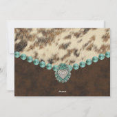 Southwest Leather Country Westerne kerstfoto Feestdagenkaart (Achterkant)