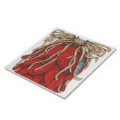 Southwest Lizard Red Chili Pepper House # Top Tegeltje (Zijkant)