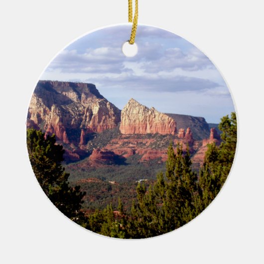 Southwest Mesa Keramisch Ornament (Voorkant)