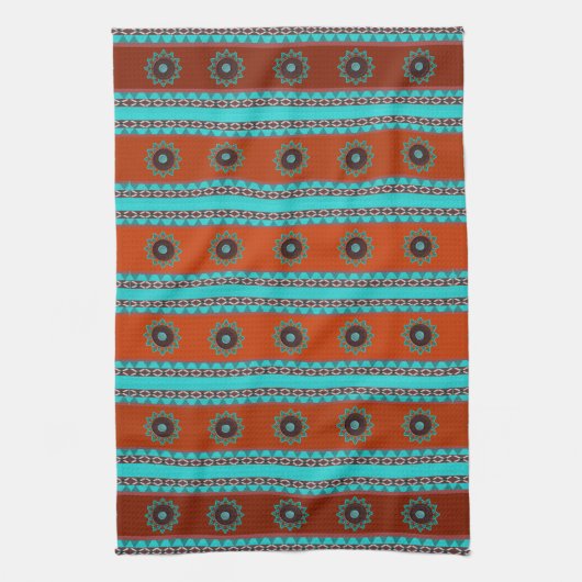 Southwest Motif Kitchen Towel Theedoek (Verticaal)