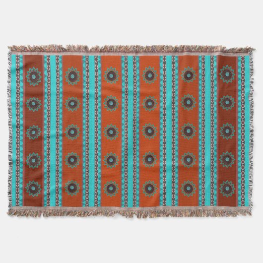 Southwest Motif Throw Blanket Deken (Voorkant)