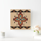 Southwest Motif Vierkante Klok (Huis)