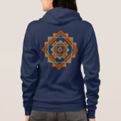 Southwest Mountain Peaks Geometrisch ontwerp Hoodie (Achterkant)