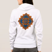 Southwest Mountain Peaks Geometrisch ontwerp Hoodie (Achterkant)