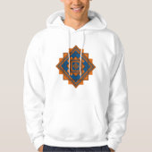 Southwest Mountain Peaks Geometrisch ontwerp Manne Hoodie (Voorkant)