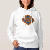 Southwest Mountain Peaks Geometrisch ontwerp Vrouw Hoodie (Voorkant)