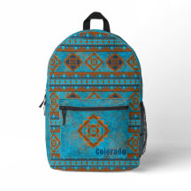 Southwest Mountain Peaks Gepersonaliseerde Turquoi