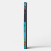 Southwest Mountain Peaks Turquoise Geometric Case-Mate iPhone Case (Achterkant / Links)