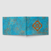 Southwest Mountain Peaks Turquoise Geometric Gastenboek (Volledig)