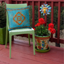 Southwest Mountain Peaks Turquoise Geometric