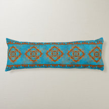 Southwest Mountain Peaks Turquoise Geometric