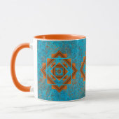 Southwest Mountain Peaks Turquoise Geometric Mok (Links)