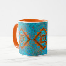Southwest Mountain Peaks Turquoise Geometric