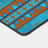 Southwest Mountain Peaks Turquoise Geometric Print Bureaumat (Hoek)