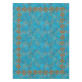 Southwest Mountain Peaks Turquoise geometrisch kle Tafelkleed (Voorkant)