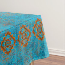 Southwest Mountain Peaks Turquoise geometrisch kle