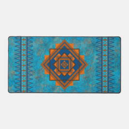 Southwest Mountain Peaks Turquoise geometrisch mot Bureaumat