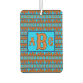 Southwest Mountain Peaks Turquoise Gepersonaliseer Luchtverfrisser (Achterkant)