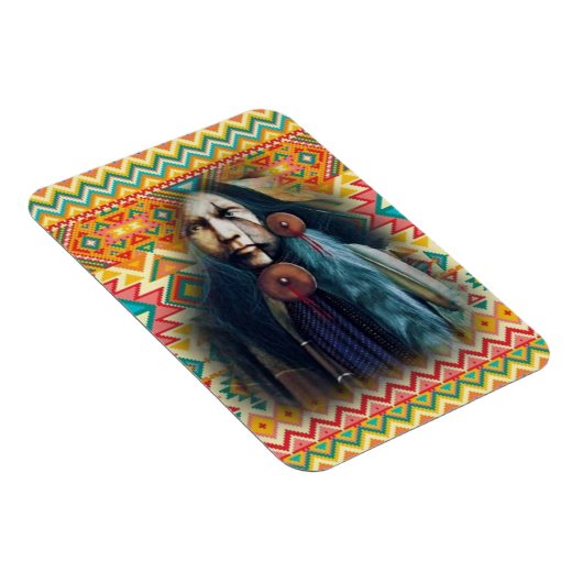 Southwest Native American Brave Magneet (Rechterzijde)
