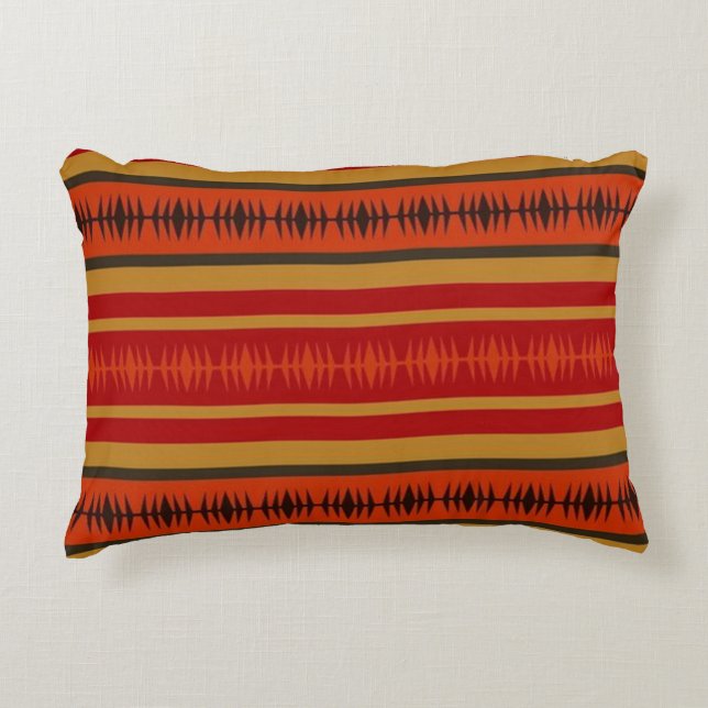 Southwest Native American Love Line Decoratief Kussen (Voorkant)