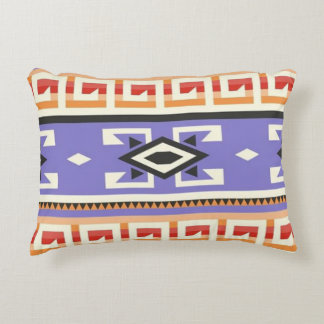 Southwest Native American Paars Vector Pattern Accent Kussen