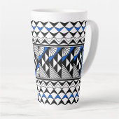 Southwest Native American Rain and Sun Design Latte Mok (Rechterhoek)