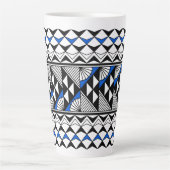 Southwest Native American Rain and Sun Design Latte Mok (Voorkant)