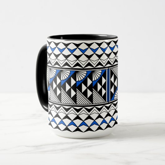 Southwest Native American Rain and Sun Design Mok (Voorkant links)