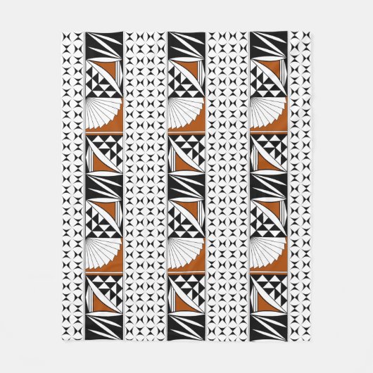 Southwest Native Sunrise Fleece Deken (Voorkant)