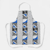 Southwest Native Sunrise in Blue Apron Schort (Voorkant)