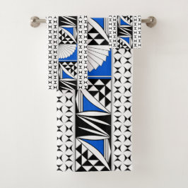 Southwest Native Sunrise in Blue Bad Handdoek