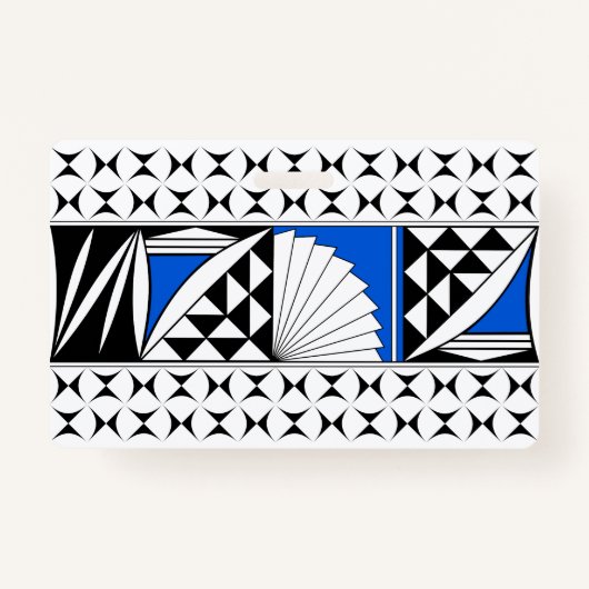 Southwest Native Sunrise in Blue Badge (Voorkant)