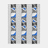 Southwest Native Sunrise in Blue Fleece Deken (Voorkant)