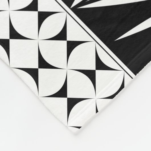 Southwest Native Sunrise in Blue Fleece Deken (Hoek)